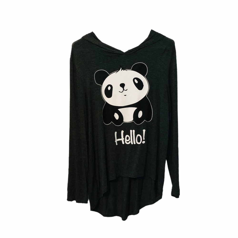 enough about me Panda hooded tee